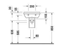 LAVAMANOS 45cm STARCK-3 DURAVIT